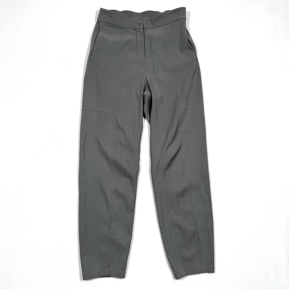 Lululemon Dynamic Days Pants‎ Womens 4 Cupro Modal Luxtreme Travel Grey Sage